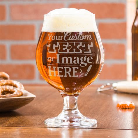 personalized belgian beer glasses